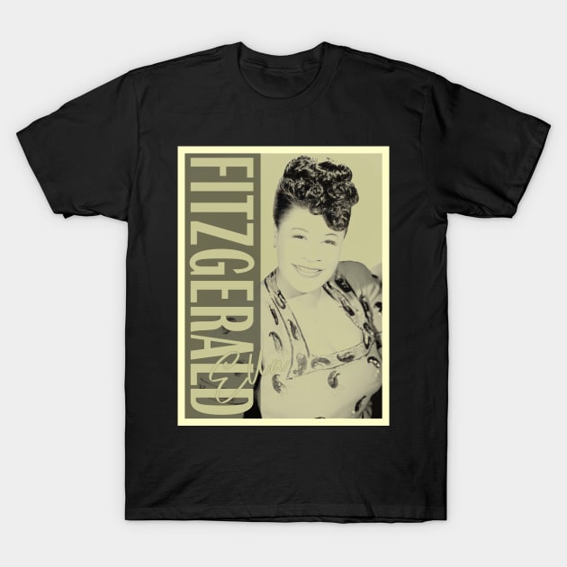 Smooth Details - Ella Fitzgerald T-Shirt by Gainy Rainy